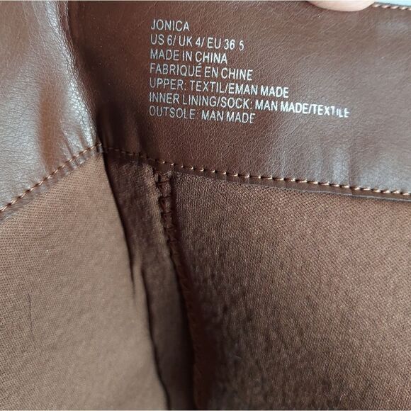 JustFab Brown Heeled Boots - Picture 11 of 14